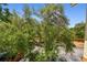 A view of the parking lot and trees from the patio at 5608 Pinnacle Heights Cir # 305, Tampa, FL 33624