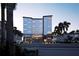Modern building exterior at night with parking at 10126 Gulf Blvd # Ph4, Treasure Island, FL 33706