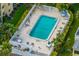 Aerial view of refreshing community pool at 14130 Rosemary Ln # 2208, Largo, FL 33774