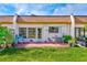 Enjoy this condo's private patio, perfect for relaxing or entertaining at 1619 Mission Hills Blvd, Clearwater, FL 33759