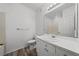 Clean bathroom with white vanity and flooring at 18001 Richmond Place Dr # 511, Tampa, FL 33647