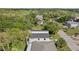 Aerial view of a modern home with a large backyard at 7639 Gulf Way, Hudson, FL 34667