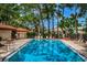 Inviting community pool with surrounding lounge chairs at 2650 Countryside Blvd # F110, Clearwater, FL 33761