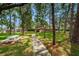 Community walkway lined with trees leading to clubhouse at 2650 Countryside Blvd # F110, Clearwater, FL 33761