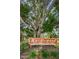 Rustlewood Condominiums entrance sign with large tree at 2650 Countryside Blvd # F110, Clearwater, FL 33761