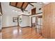 Large main bedroom with vaulted ceilings and hardwood floors at 10213 Newport Cir, Tampa, FL 33612