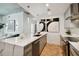 Modern kitchen with stainless steel appliances and marble countertops at 777 N Ashley Dr # 806, Tampa, FL 33602