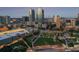 Aerial view of urban cityscape at dusk at 777 N Ashley Dr # 806, Tampa, FL 33602