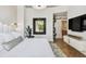 Spacious bedroom with stylish decor and en-suite bathroom at 777 N Ashley Dr # 806, Tampa, FL 33602