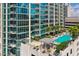 Resort-style pool and deck with city views at 777 N Ashley Dr # 806, Tampa, FL 33602