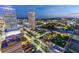 Panoramic nighttime view of Tampa's cityscape and waterfront at 777 N Ashley Dr # 806, Tampa, FL 33602