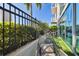 Private patio features artificial turf and modern seating at 777 N Ashley Dr # 806, Tampa, FL 33602