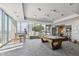 Relaxing game room with a pool table and comfortable seating at 777 N Ashley Dr # 806, Tampa, FL 33602