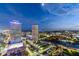 Nighttime aerial view of Tampa, FL, showcasing the city lights and waterfront at 777 N Ashley Dr # 806, Tampa, FL 33602