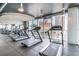 State-of-the-art gym with treadmills and elliptical machines at 777 N Ashley Dr # 806, Tampa, FL 33602