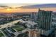 Stunning sunset view of the city skyline at 777 N Ashley Dr # 806, Tampa, FL 33602