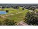 Aerial view of a park-like setting with a walking path at 2535 Lancaster Dr # 2535, Sun City Center, FL 33573