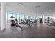 Well-equipped gym with a variety of exercise machines and floor to ceiling windows providing panoramic city views at 777 3Rd N Ave # 1504, St Petersburg, FL 33701