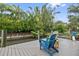 Private dock with seating area and canal views at 4915 W Melrose N Ave, Tampa, FL 33629