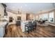 Spacious kitchen with granite countertops, custom cabinetry and large island at 180 Keystone Palms Blvd, Tarpon Springs, FL 34688