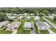 Wide aerial view of the community and surrounding area at 36848 Grace Ave, Zephyrhills, FL 33542