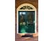 Elegant dark green double front door with glass panels at 29731 Chapel Park Dr, Wesley Chapel, FL 33543