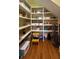 Well-organized pantry with ample shelving for storage at 29731 Chapel Park Dr, Wesley Chapel, FL 33543
