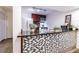 Kitchen with breakfast bar and modern tile backsplash at 1905 E Mulberry Dr # 2, Tampa, FL 33604