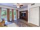 Relaxing living area with patio access and a large TV at 1905 E Mulberry Dr # 2, Tampa, FL 33604
