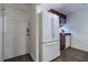 White kitchen appliances and wood cabinets at 1905 E Mulberry Dr # 2, Tampa, FL 33604