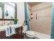 Clean bathroom with updated vanity and shower at 1905 E Mulberry Dr # 2, Tampa, FL 33604