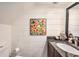 Clean bathroom with granite vanity and updated fixtures at 1905 E Mulberry Dr # 1, Tampa, FL 33604