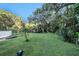 Large backyard with lush lawn and mature trees at 1905 E Mulberry Dr # 1, Tampa, FL 33604