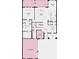 First floor plan featuring a primary suite, great room, kitchen, and dining area at 16227 Alpha Grove Pl, Odessa, FL 33556