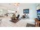 Open living area with kitchen view and tiled floor at 289 Dandelion Ct, Spring Hill, FL 34606