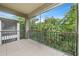 Spacious screened balcony with nature views at 17112 Carrington Park Dr # 922, Tampa, FL 33647