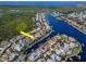 Aerial view showcasing home location in waterfront community at 717 Manns Harbor Dr, Apollo Beach, FL 33572