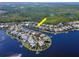 Aerial view of waterfront community highlighting property location at 717 Manns Harbor Dr, Apollo Beach, FL 33572
