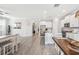 Modern kitchen with stainless steel appliances and an open floor plan at 2848 Gridiron Isle, New Port Richey, FL 34655