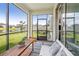 Spacious screened patio overlooking the lake at 2848 Gridiron Isle, New Port Richey, FL 34655
