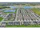 Large community view, showcasing lake and homes at 2848 Gridiron Isle, New Port Richey, FL 34655