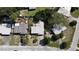 Aerial view of a residential neighborhood with houses and yards at 5163 Tangelo Dr, New Port Richey, FL 34652