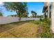 Fenced backyard with new sod and landscaping at 1625 55Th S St, Gulfport, FL 33707