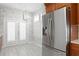 Stainless steel refrigerator in updated kitchen at 10616 Cape Hatteras Dr, Tampa, FL 33615