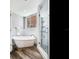 Spa-like bathroom with freestanding tub and a walk-in shower at 156 175Th E Ave, Redington Shores, FL 33708