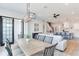 Open concept dining room with kitchen and living room views at 160 174Th Terrace E Dr # A, Redington Shores, FL 33708