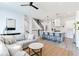 Modern kitchen with island and open concept living area at 160 174Th Terrace E Dr # A, Redington Shores, FL 33708