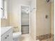 Clean bathroom with tile shower and updated fixtures at 2145 68Th S Ave, St Petersburg, FL 33712