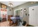 Cozy dining area with a round table and wooden chairs at 509 Langford Cir, Plant City, FL 33563