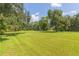 Spacious grassy yard with mature trees, ideal for outdoor activities at 2804 Holloway Rd, Plant City, FL 33567
